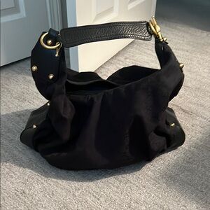 Like New Gucci Black and Gold Hobo Bag
